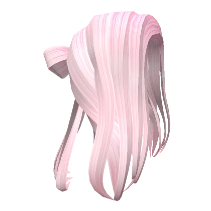 Long Pink Fashionable Bow Hair