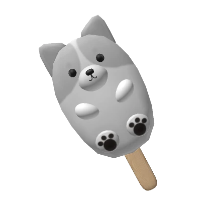 Cute Grey Puppy Pupsicle