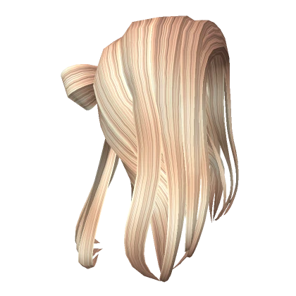 Long Blonde Fashionable Bow Hair