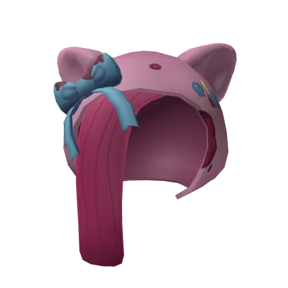 Crazy Pink Party Pony Hood