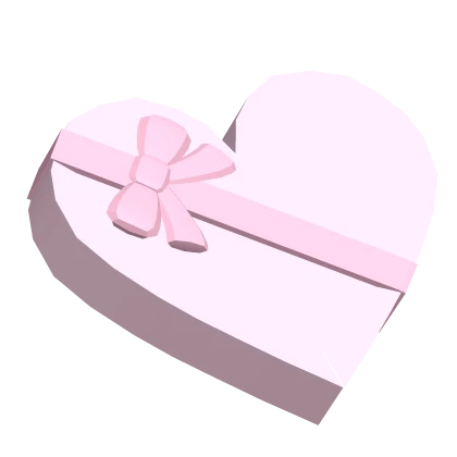 𐔌ˇ : cutesy valentines heart box in pink ♡ (hat)