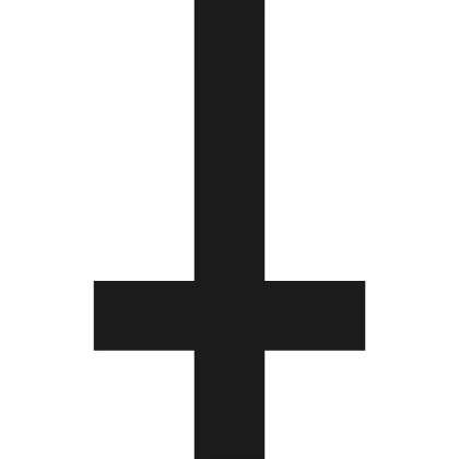 2014 Tumblr Pastel Goth Black Cross Face Sticker