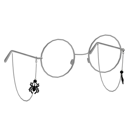 White Round Spider Glasses