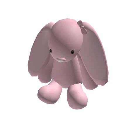 ♡ fluffy jelly bunny plush pink