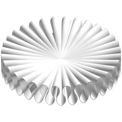 Light White Clown Ruffles