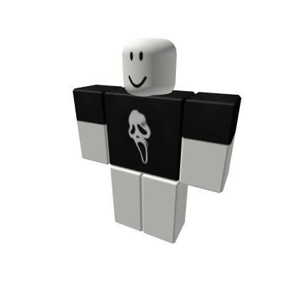 Ghost Face black Y2k tee