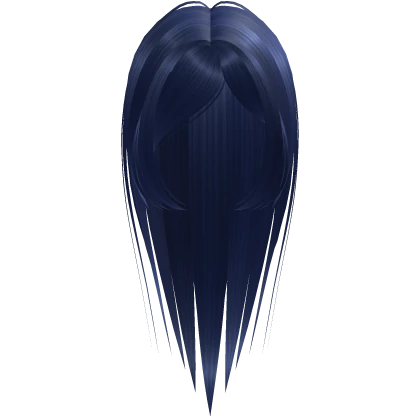 side bangs wispy hell girl hair blue