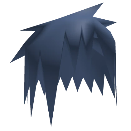 stinky low poly hair grey blue