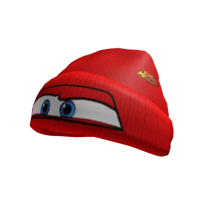 Lightning McQueen Race Car Beanie