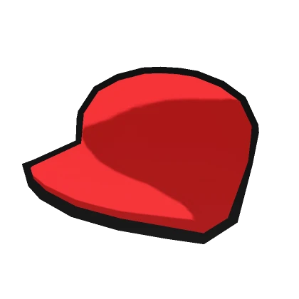 Red Cartoony Baseball Cap