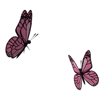 Pink Fluttering Butterflies