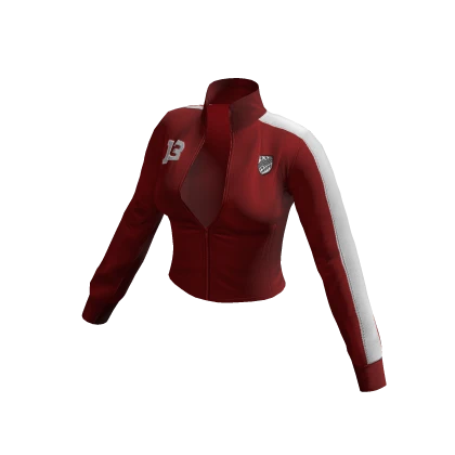 Jayda Zip-Up Track Jacket (Red)