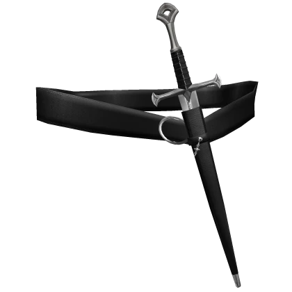 Sheathed Medieval Fantasy Silver Gaian Sword Belt
