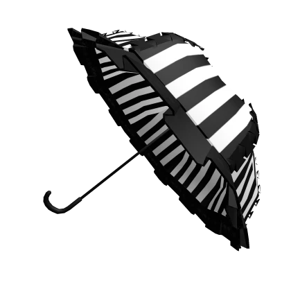 sweet striped gothic ruffled victorian parasol