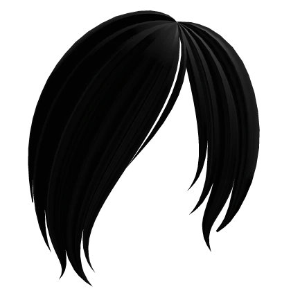  ♡ : ghoul black emo anime side bangs