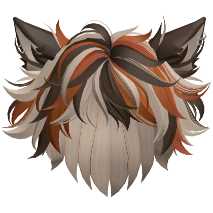 Generic Anime Hair w/ Cat Ears (Calico Cat v2)