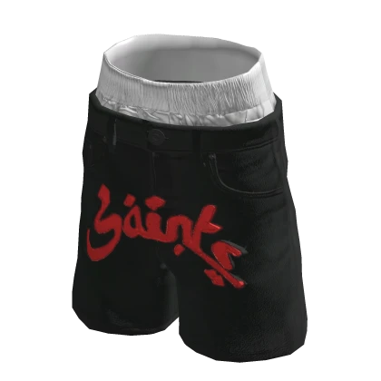 Y2K Streetwear Black Shorts