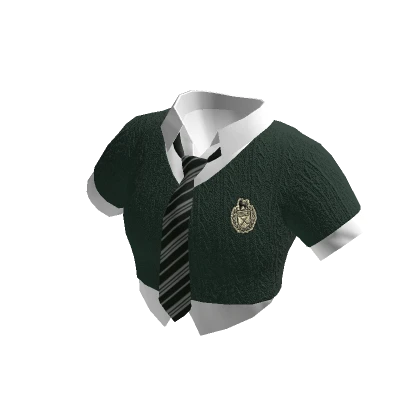 🍀School Uniform Top (Green)