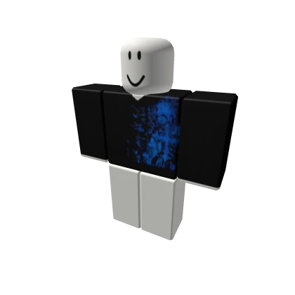 Blue skull boys aesthetic slender swag y2k hood ht