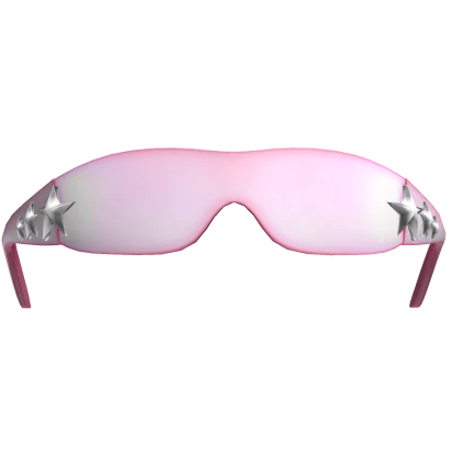 Y2K Raised Star Glasses (Pink)