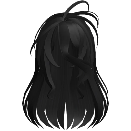 Black Messy Long Hair - Covered Face Shiro