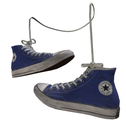 Hanged Shoes in Blue