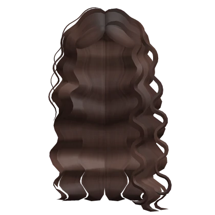 Very Curly Lush Side Hair in Brown