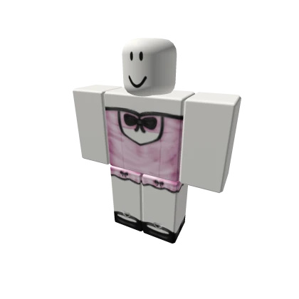 pink n black bow dress