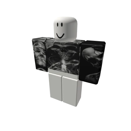 Realistic Skulls Blackout Tattoos