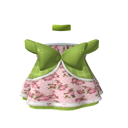 💚💟3.0 Cottagecore Green Doll Dress 