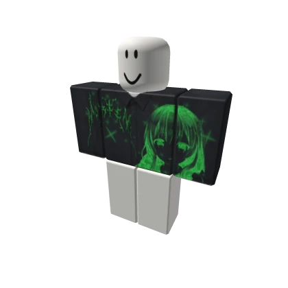 green and black distant stare