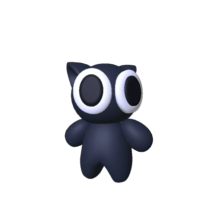 Mini Cat with Large Eyes (Black)
