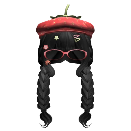 ♡ Long Pretty Heisei Retro Igari Braids (Black)