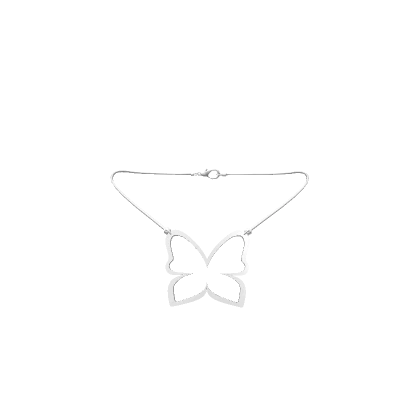 Butterfly Necklace Silver 3.0