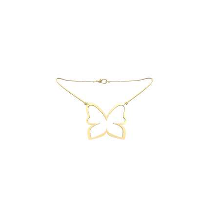 Butterfly Necklace Gold 3.0