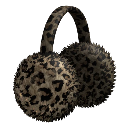 Leopard Fur Earmuffs