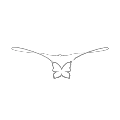 1.0 Silver Butterfly Necklace