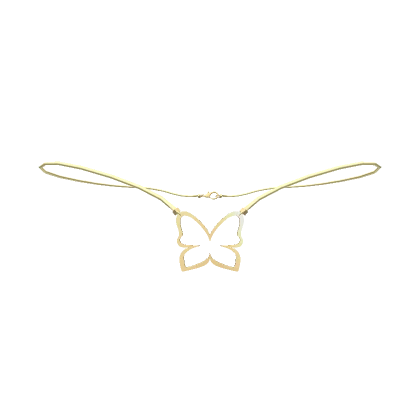 1.0 Gold Butterfly Necklace