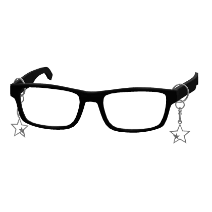 Y2K Star Chain Trendy Low Thin Siren Nerd Glasses