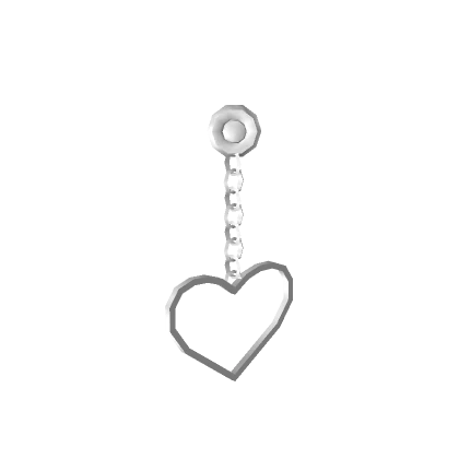 Single Heart Chain Earring