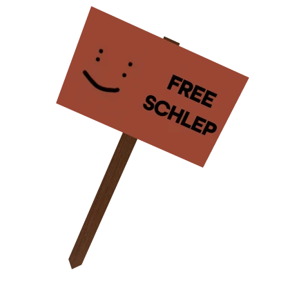 free schlep protest sign