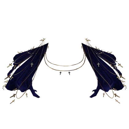 Blue Ornate Royal Cloak