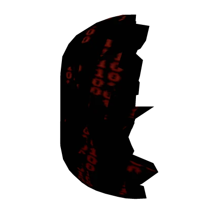 [ANIMATED] GLITCHED HALF HEAD RED BINARY