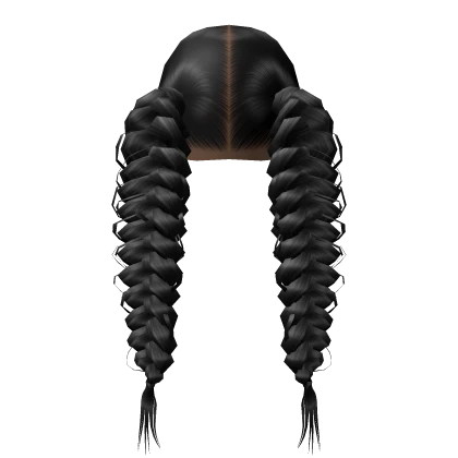 Fishtail braids [Black]