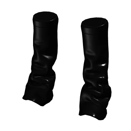 Black Leather Leg Warmers