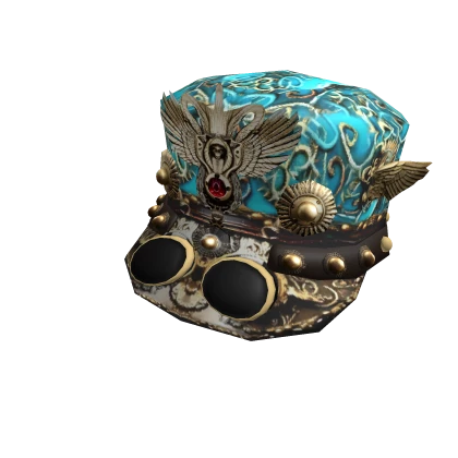 Festival Headwear with Blue Ornamentation