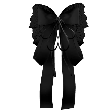 Bow Black Gothic Lace