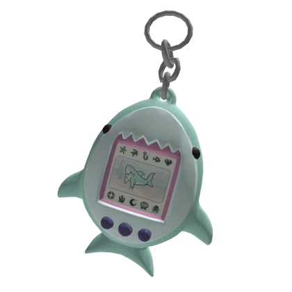 Shark Tamagotchi Keychain