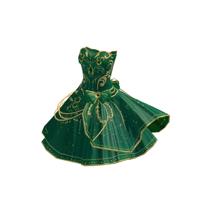 ♾️ Green and gold Starlight Enchantress dress