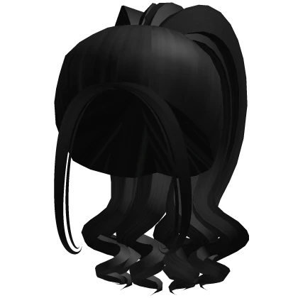 ୨♡cute anime girl hair w/ black ponytail♡୧